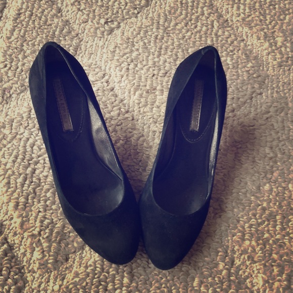 Banana Republic Shoes - Banana Republic Black Suede Heels